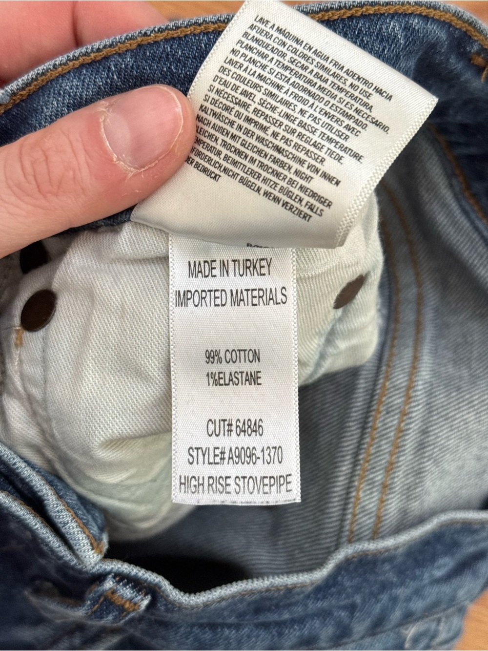 Agolde high rise straight leg jeans (26) - Picture 7 of 7